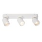Aplica LED de tavan, 3 spoturi reglabile, putere 35W, alb mat