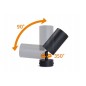 Aplica LED, 3 becuri GU10, IP20, abajururi rabatabile 90 grade, rotatie 350 grade, Eris Gold