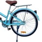 Bicicleta dama, 24 inch, V-brake, cos cumparaturi, portbagaj, sonerie, turcoaz, RESIGILAT