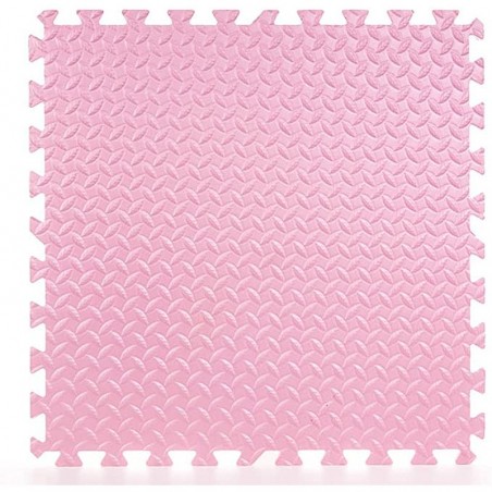 Covoras puzzle XL, 60x60 cm, 2 cm, spuma EVA, 2 piese, roz, RESIGILAT