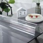 Protectie PVC fata de masa, mobilier, 1.5 mm grosime, 120x90 cm, transparenta clear