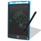 Tableta LED grafica pentru scris si desenat, creion stylus, buton stergere automata, albastru