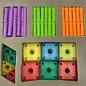 Set constructie magnetic 3D, joc educativ, 230 piese multicolore, diferite forme si dimensiuni, 6 ani+