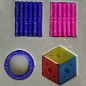 Set constructie magnetic 3D, joc educativ, 230 piese multicolore, diferite forme si dimensiuni, 6 ani+
