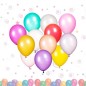 Set 50 baloane sidefate, 30 cm, forma ovala, diverse culori Set 50 baloane sidefate, 30 cm, forma ovala, diverse culori
