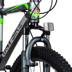 Bicicleta Mountain Bike, roti 26 inch, cadru aluminiu, 21 viteze, frane mecanice pe disc, verde