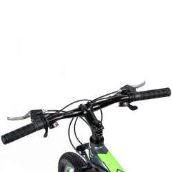 Bicicleta Mountain Bike, roti 26 inch, cadru aluminiu, 21 viteze, frane mecanice pe disc, verde