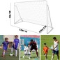 Poarta de fotbal pentru copii, cu plasa, 213x150x75 cm, cadru otel