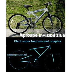 Kit bicicleta nocturna fosforescenta turquoise