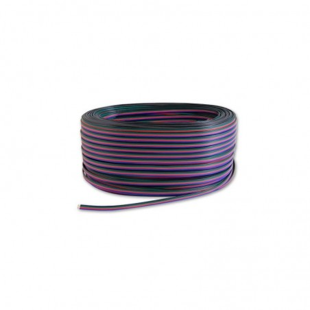 Cablu alimentare banda LED RGB, 4x0.35 mm, rola lungime 100 m