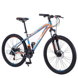 Bicicleta Mountain Bike 26", cadru otel, 21 viteze, schimbator Shimano, suspensii pe furca, frana disc, PHOENIX