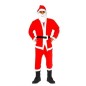 Costum complet Mos Craciun, 5 piese, material moale, marime universala, barba inclusa
