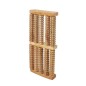 Aparat masaj pentru picioare, multifunctional, 10 role masaj, lemn, 26,5x12x3 cm, maro Aparat masaj pentru picioare, multifunctional, 10 role masaj, lemn, 26,5x12x3 cm, maro