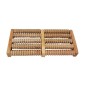 Aparat masaj pentru picioare, multifunctional, 10 role masaj, lemn, 26,5x12x3 cm, maro Aparat masaj pentru picioare, multifunctional, 10 role masaj, lemn, 26,5x12x3 cm, maro