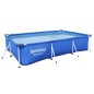 Piscina rectangulara 300 x 201 x 66cm, cartus filtrant tip I, 3 straturi, 3300L, 21,7kg, albastru