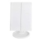 Oglinda cosmetica LED, rotativa, iluminare reglabila, zoom 2x si 3x, alimentare USB si baterii, alba Oglinda cosmetica LED, rotativa, iluminare reglabila, zoom 2x si 3x, alimentare USB si baterii, alba