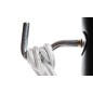 Hamac dublu cu suport metalic, multicolor, 200x150 cm, greutate maxima 200 kg, husa depozitare inclusa
