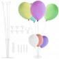 Stand pentru 7 baloane, 24 elemente, conectori, alb-transparent