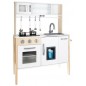 Bucatarie copii, din lemn 70x89.5x30 cm, accesorii, lampa LED, cuptor plita, rafturi, chiuveta, dozator gheata Bucatarie copii, din lemn 70x89.5x30 cm, accesorii, lampa LED, cuptor plita, rafturi, chiuveta, dozator gheata