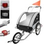 Remorca bicicleta  pentru copii, 3 in 1, centura siguranta, amortizoare
