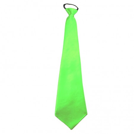 Cravata fluorescenta neon satinata