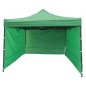 Cort gradina quick tent, 3x3x3 m, 3 pereti laterali, structura metalica, impermeabil, verde