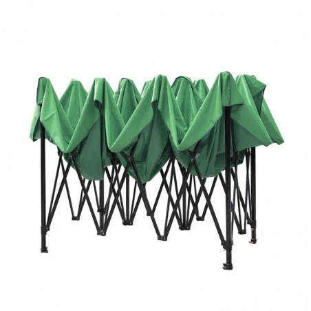 Cort gradina quick tent, 3x3x3 m, 3 pereti laterali, structura metalica, impermeabil, verde