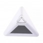 Ceas digital cu alarma, forma piramida, LED multicolor, 8 melodii, temperatura, ora si data