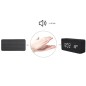 Ceas digital LED, ora, data, temperatura, alarma, alimentare duala, MDF Ceas digital LED, ora, data, temperatura, alarma, alimentare duala, MDF