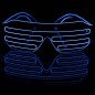 Ochelari luminosi cu fir El Wire, 3 moduri iluminare, accesoriu party si festival, invertor baterii