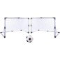 Set fotbal, 2 porti fotbal, minge si pompa, 92x61x48 cm, alb negru