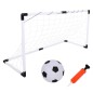 Set fotbal, 2 porti fotbal, minge si pompa, 92x61x48 cm, alb negru