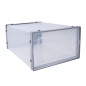 Cutie depozitare incaltaminte, inchidere cu capac, transparenta, 33.5 x 23 x 14 cm, material plastic Cutie depozitare incaltaminte, inchidere cu capac, transparenta, 33.5 x 23 x 14 cm, material plastic