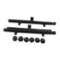Set 2 parasolare auto retractabile, 40 x 45 cm, negru