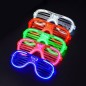 Ochelari Shutter LED, model aviator, 3 moduri iluminare, diverse culori