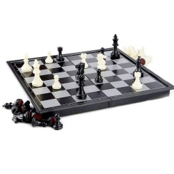 Joc sah magnetic, 32 piese, tabla de joc 32x32 cm