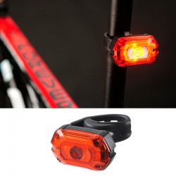 Stop LED bicicleta, reincarcabil USB 700 mAh, 25 lm, 3 moduri iluminare, IPX4, RESIGILAT