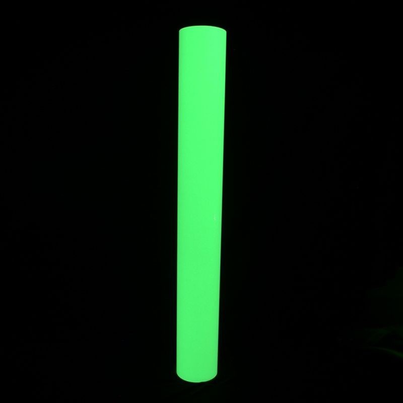 Folie fosforescenta autoadeziva, lumineaza verde, vinil, latime 61 cm