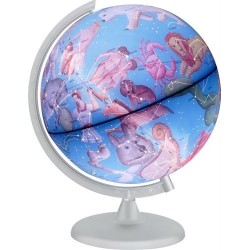 Glob geografic Stelar iluminat 30 cm