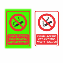 Semn fosforescent Fumatul Oprit