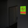 Indicator fosforescent Interzis fumatul si focul