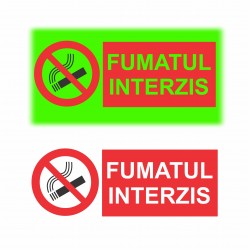 Indicator fosforescent  Fumatul interzis