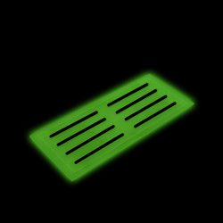 Pres antiderapant fosforescent, glow in the dark, din silicon, 39 x 17.8 cm