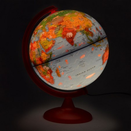 Glob pamantesc Zoo Globe iluminat, 25 cm