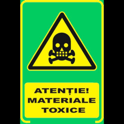 Semn fosforescent Materiale Toxice, A4