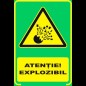 Semn fosforescent Atentie Explozibil, A4 Semn fosforescent Atentie Explozibil, A4