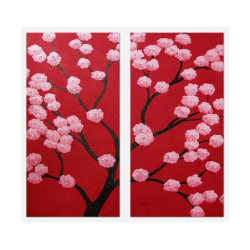 Set tablou 2 piese fosforescent Cires oriental