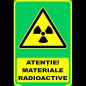 Semn fosforescent Pericol Radioactiv, A4