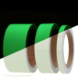 Banda fosforescenta luminoasa Verde, autoadeziva, lungime 1 m
