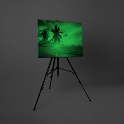 Tablou canvas fosforescent Tropical Island, 40x20 cm